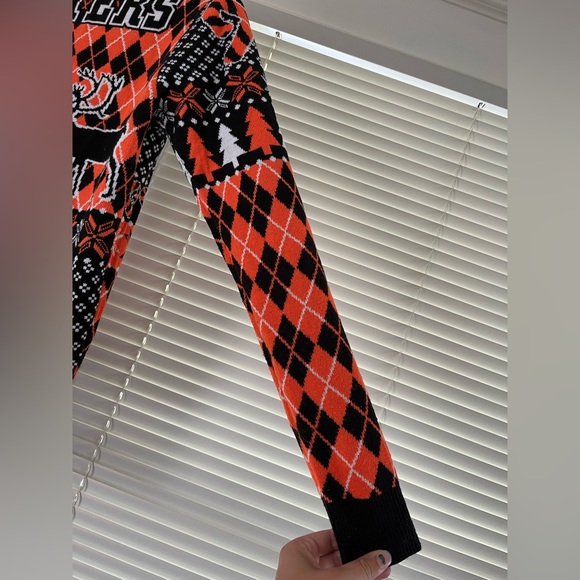 Philadelphia Flyers NHL Ugly Sweater, orange and black, men’s size small - Picture 7 of 10